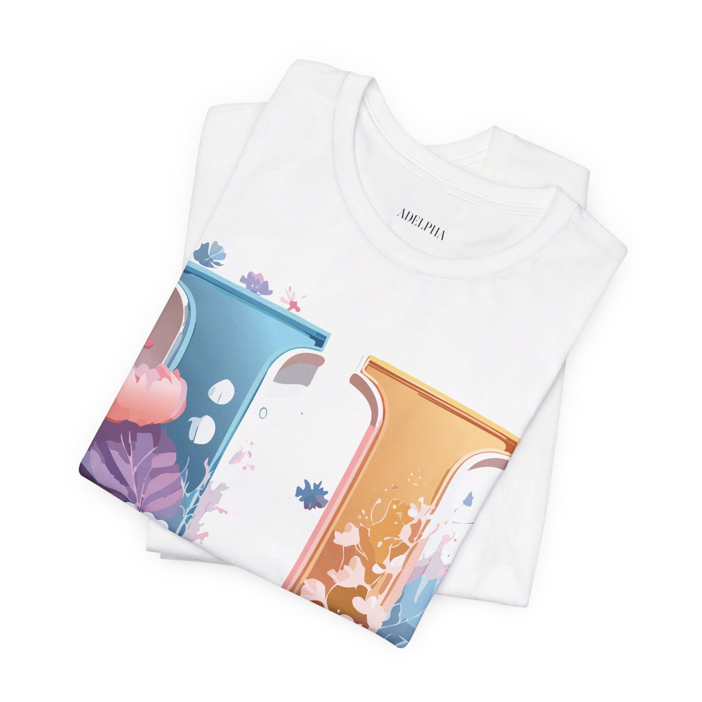 Natural Cotton Tee Shirt - Letters Collection - U Printify