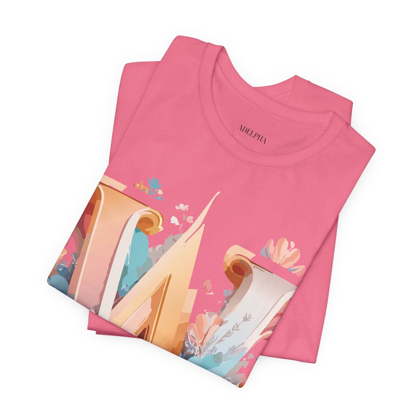 Natural Cotton Tee Shirt - Letters Collection - W Printify
