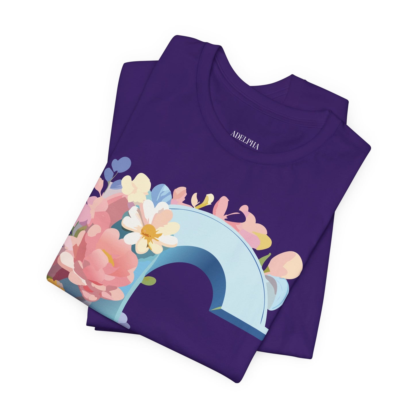Natural Cotton Tee Shirt - Letters Collection - C Printify
