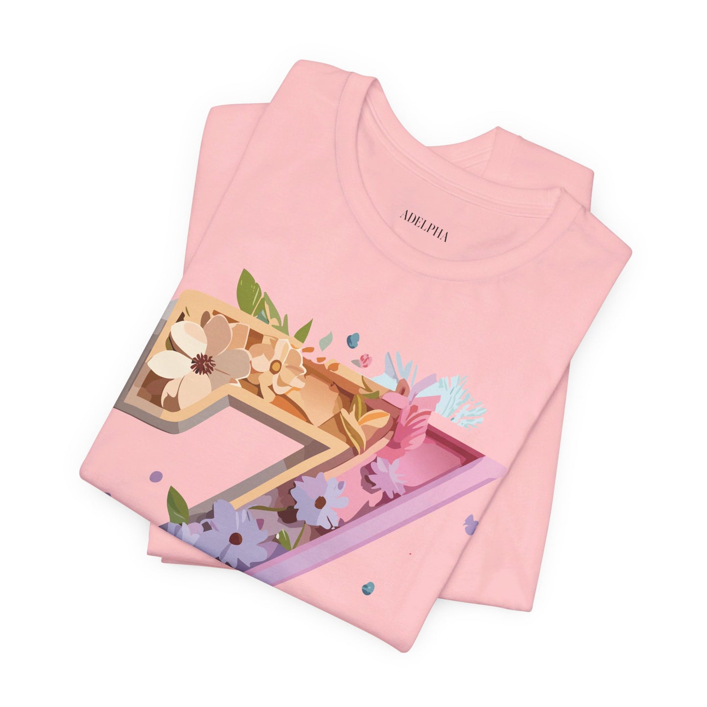 Natural Cotton Tee Shirt - Letters Collection - Z Printify