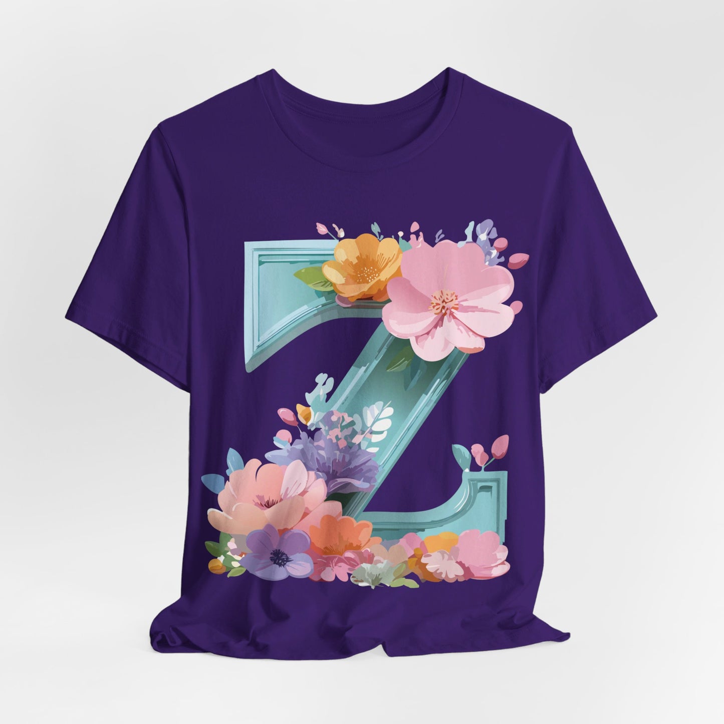 Natural Cotton Tee Shirt - Letters Collection - Z Printify