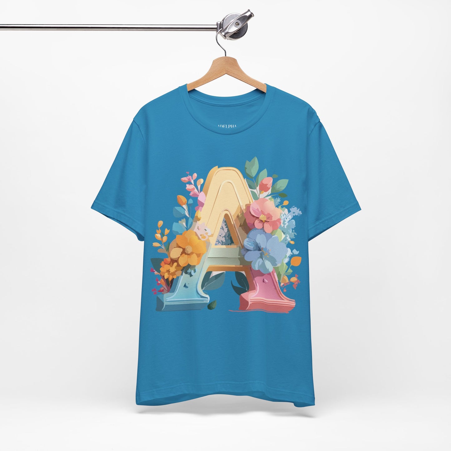 Natural Cotton Tee Shirt - Letters Collection - A Printify