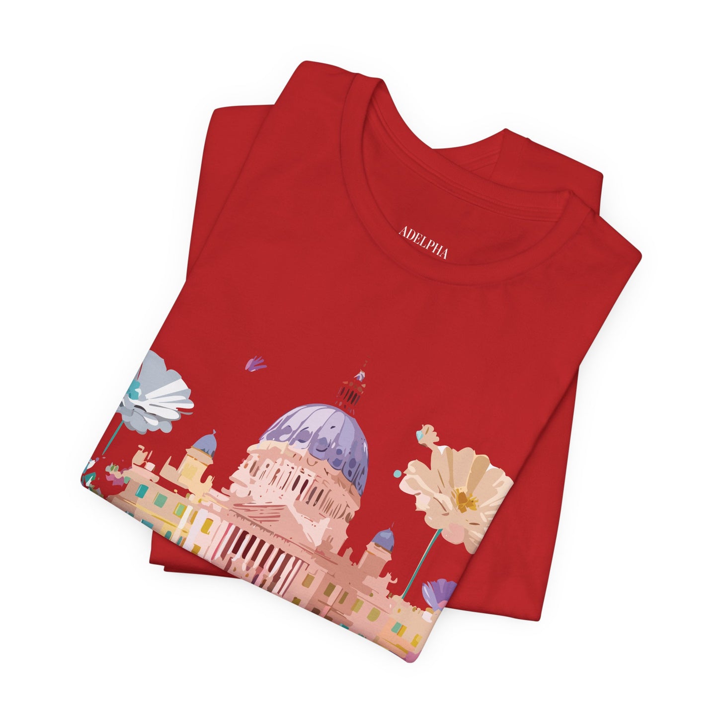 Natural Cotton Tee Shirt - Beautiful Places Collection - Madrid Printify
