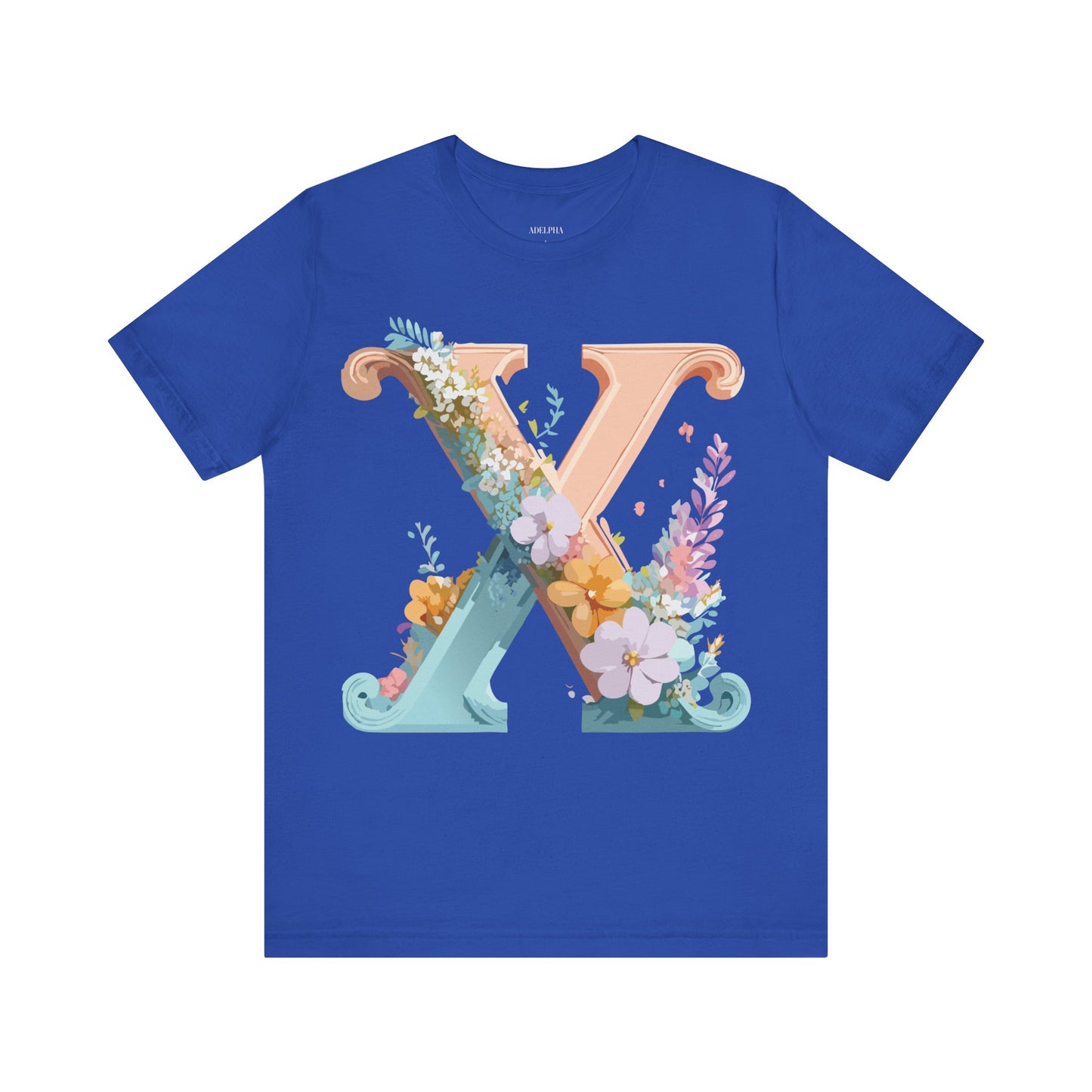 Natural Cotton Tee Shirt - Letters Collection - X Printify