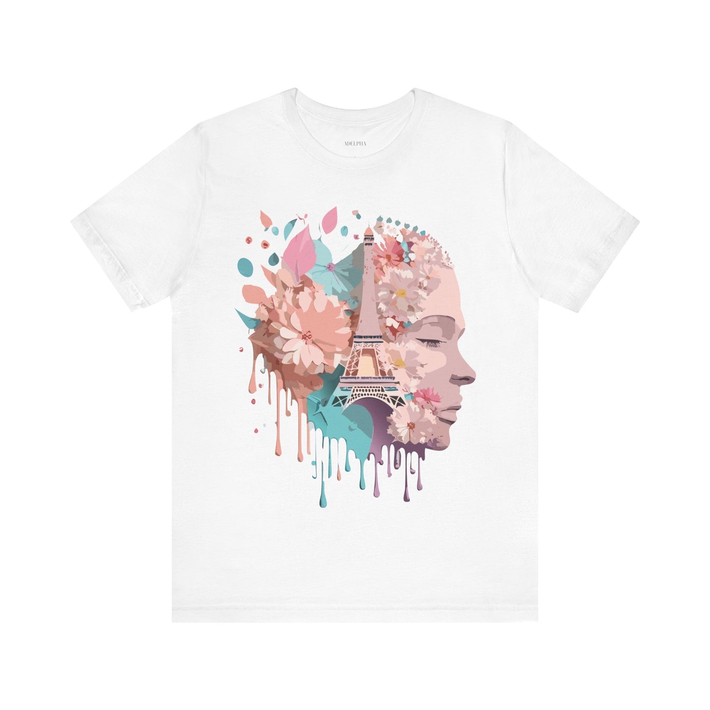 Natural Cotton Tee Shirt - Beautiful Places Collection - Paris Printify