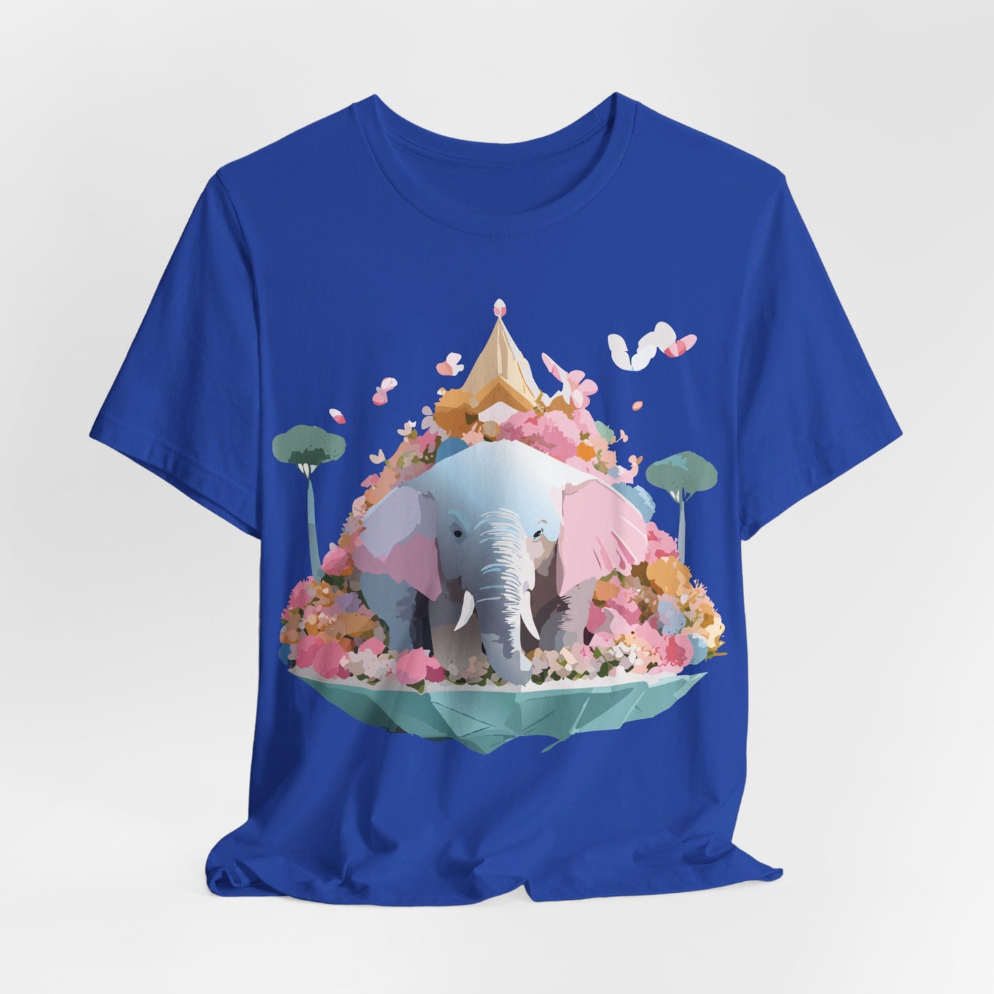 Natural Cotton Tee Shirt with Elephant Printify