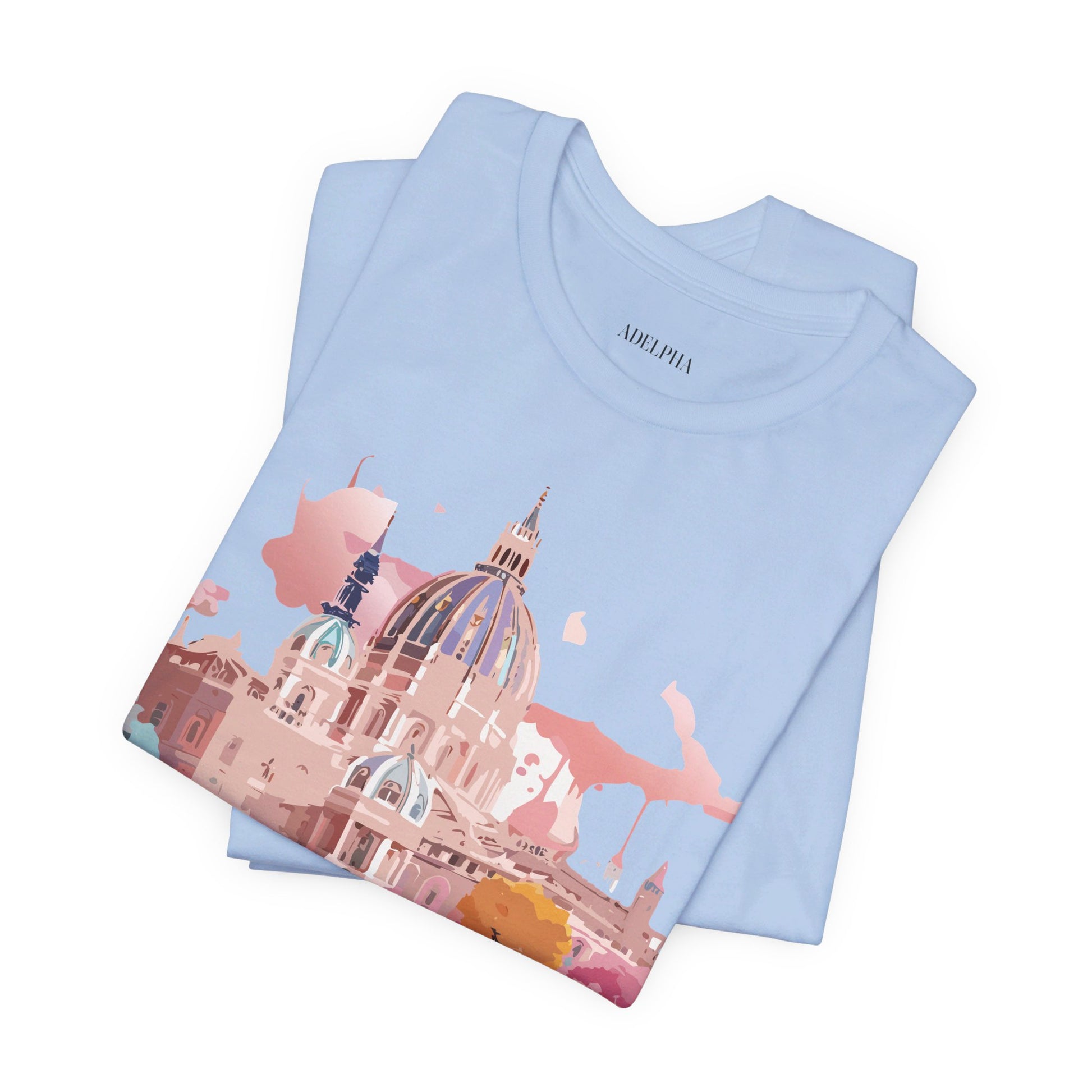 Natural Cotton Tee Shirt - Beautiful Places Collection - Vienna Printify