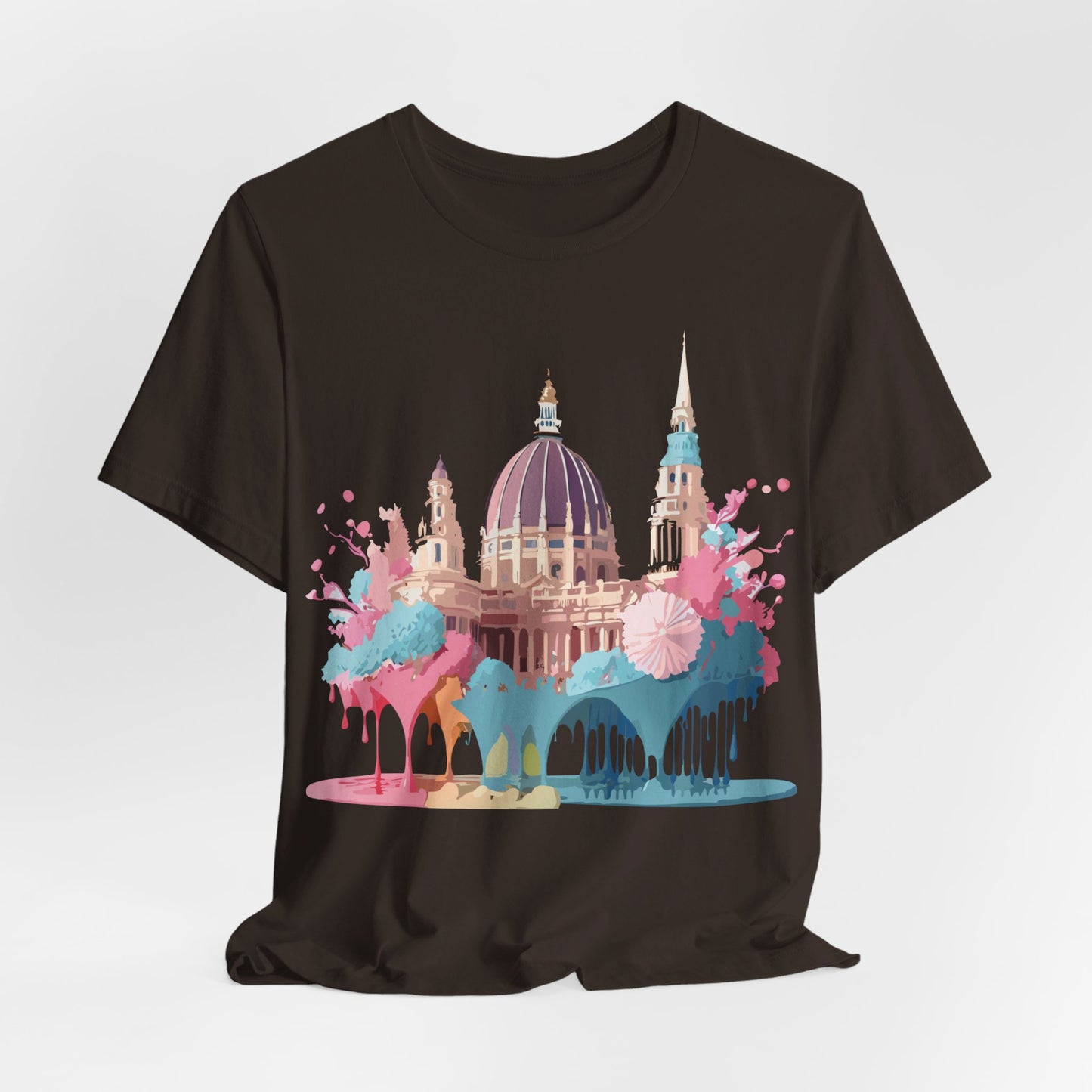 Natural Cotton Tee Shirt - Beautiful Places Collection - Vienna Printify
