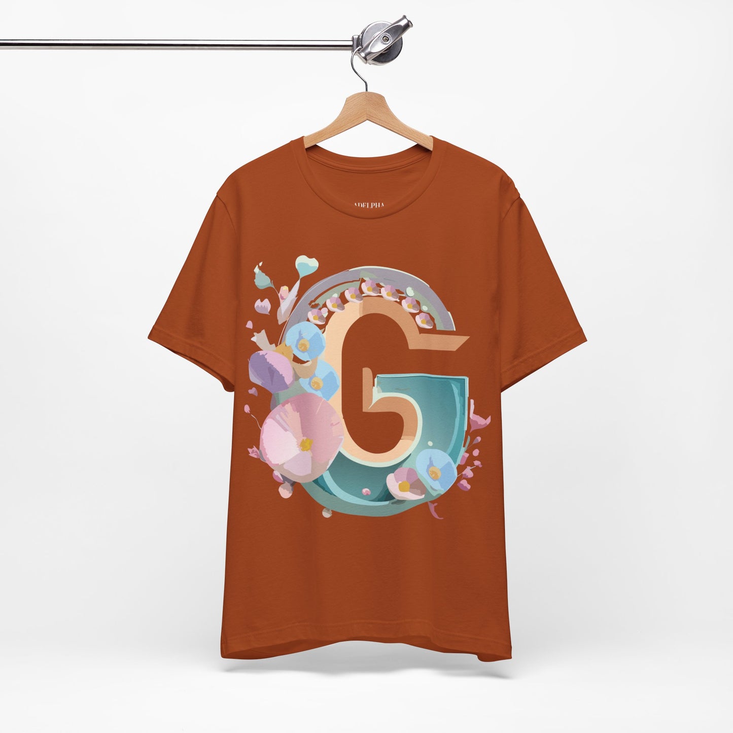 Natural Cotton Tee Shirt - Letters Collection - G Printify
