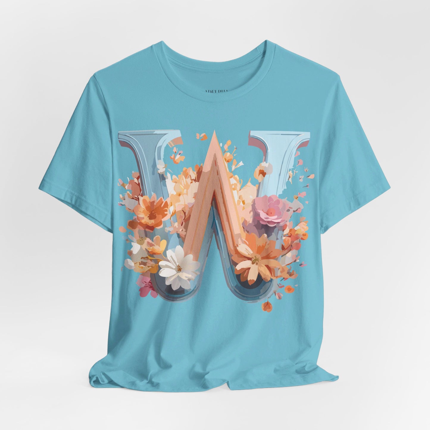 Natural Cotton Tee Shirt - Letters Collection - W Printify
