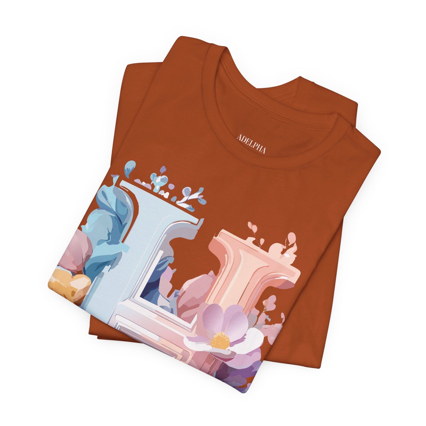 Natural Cotton Tee Shirt - Letters Collection - H Printify