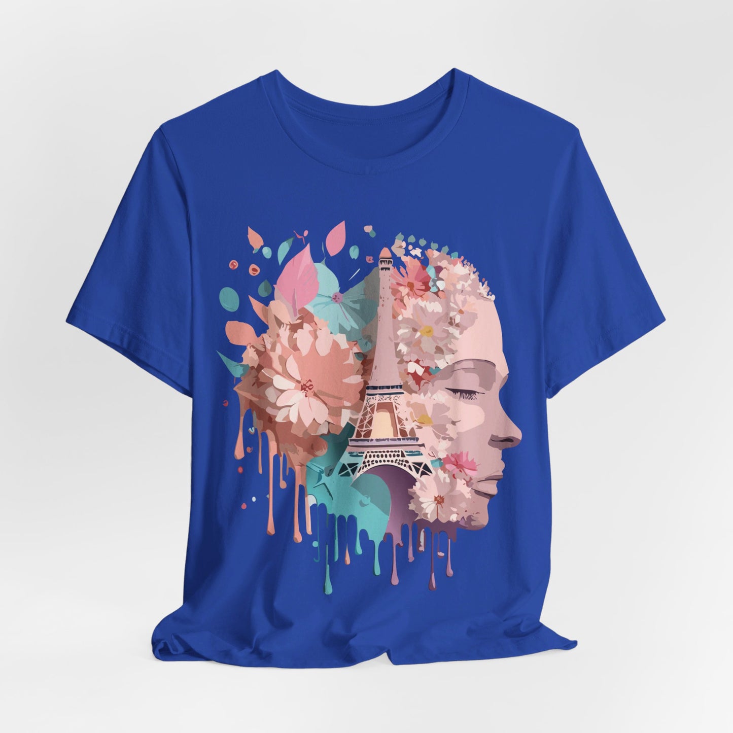 Natural Cotton Tee Shirt - Beautiful Places Collection - Paris Printify