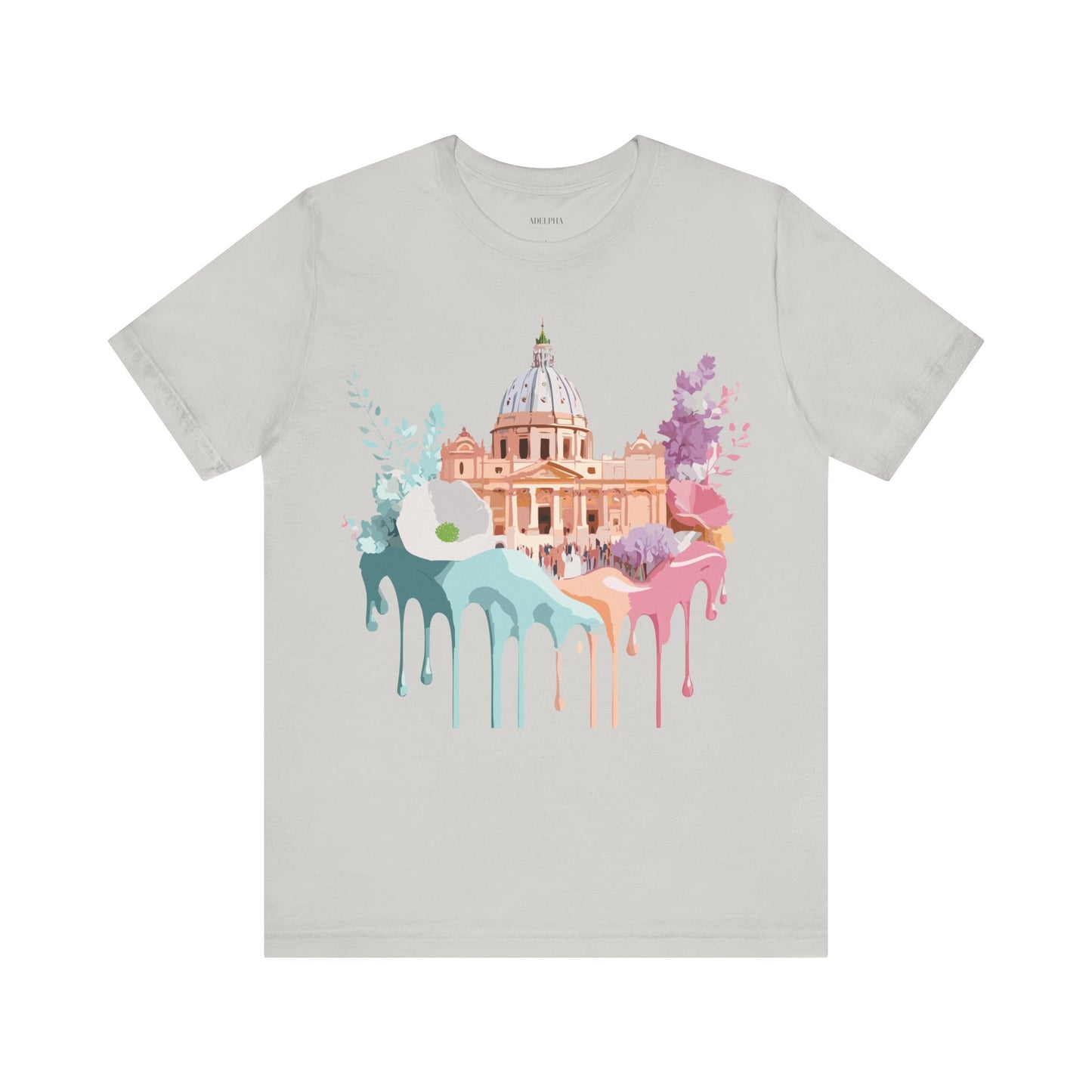 Natural Cotton Tee Shirt - Beautiful Places Collection - Rome Printify