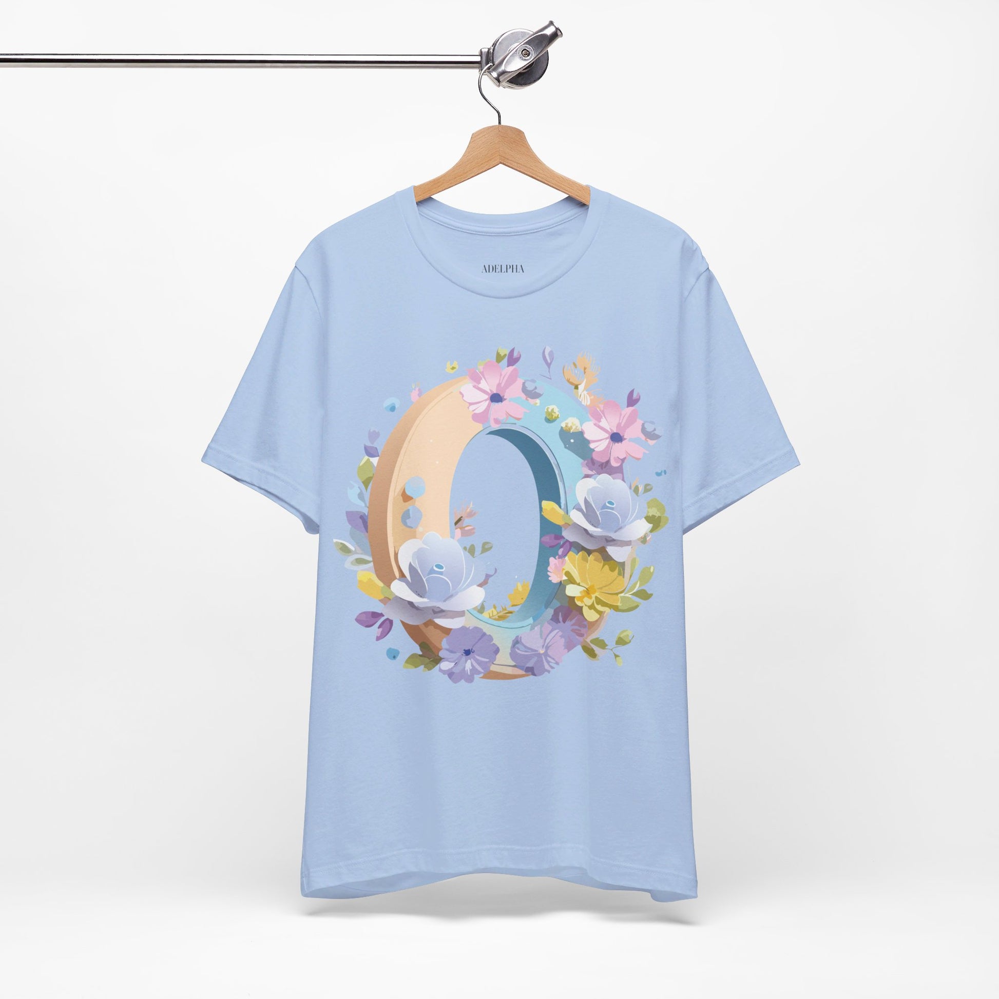 Natural Cotton Tee Shirt - Letters Collection - O Printify