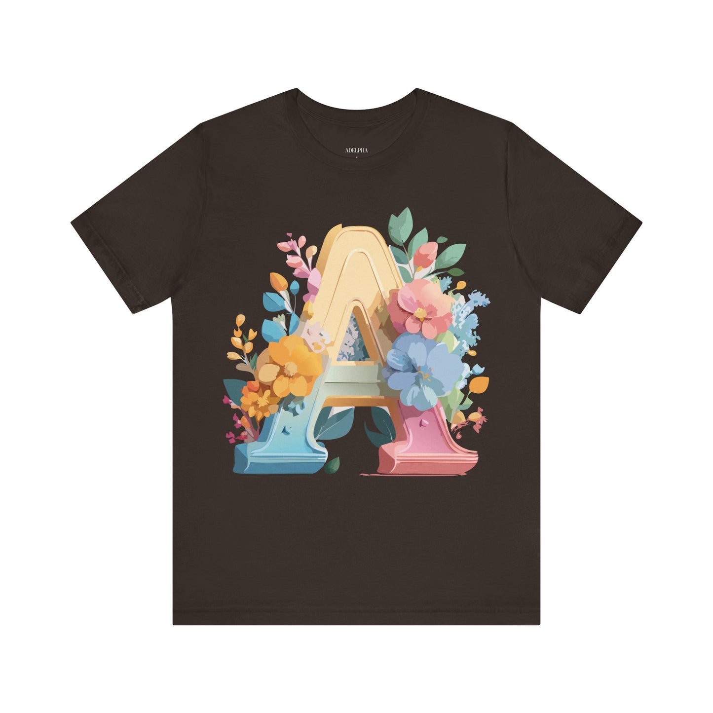 Natural Cotton Tee Shirt - Letters Collection - A Printify