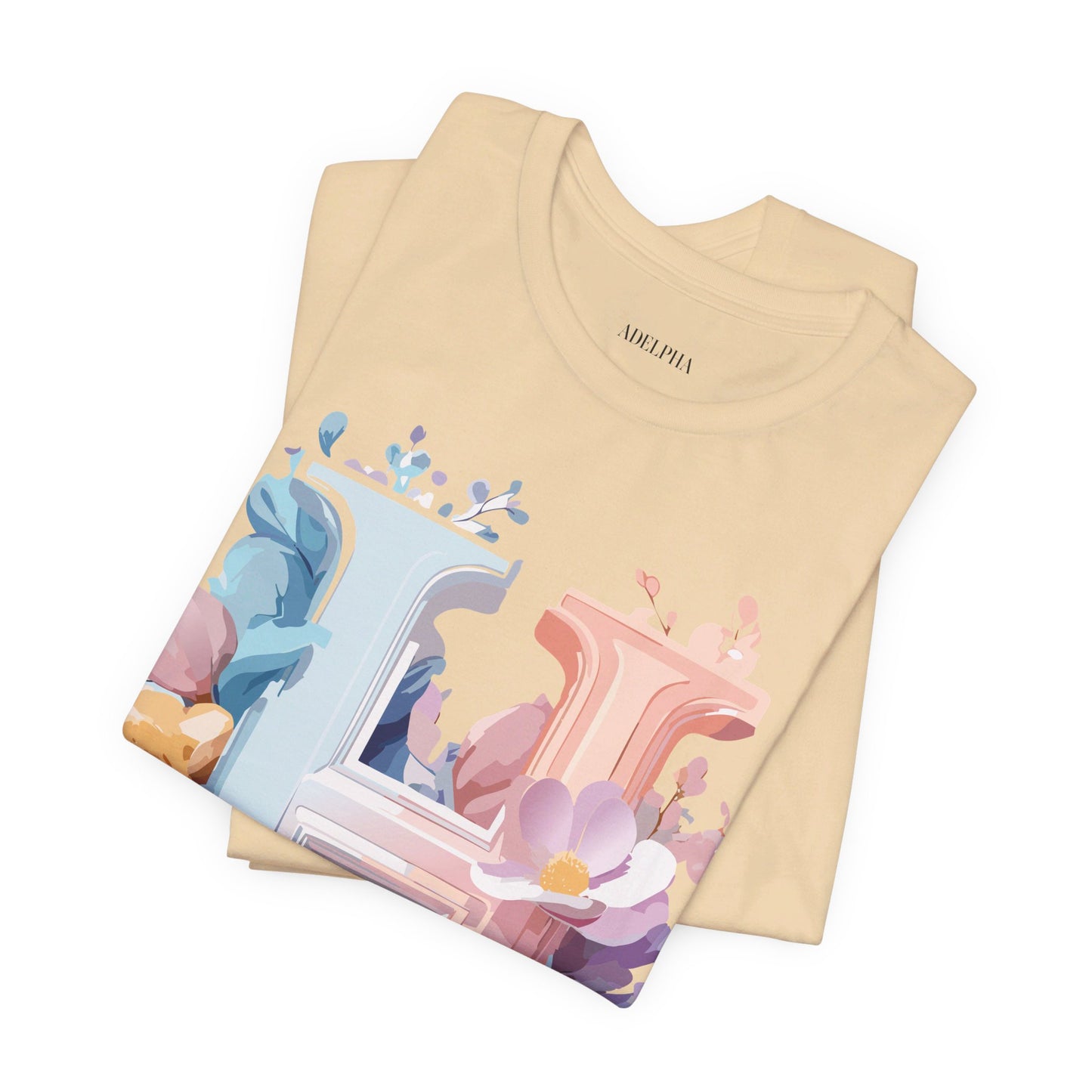 Natural Cotton Tee Shirt - Letters Collection - H Printify