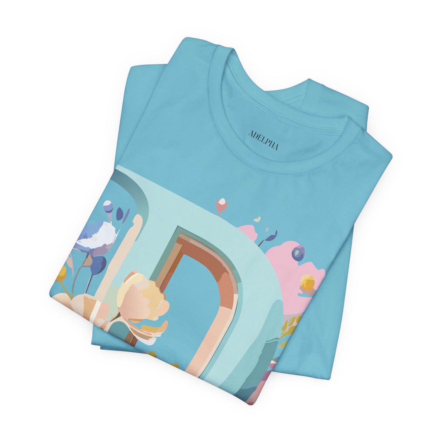 Natural Cotton Tee Shirt - Letters Collection - D Printify