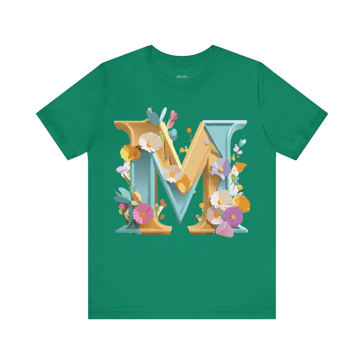 Natural Cotton Tee Shirt - Letters Collection - M Printify