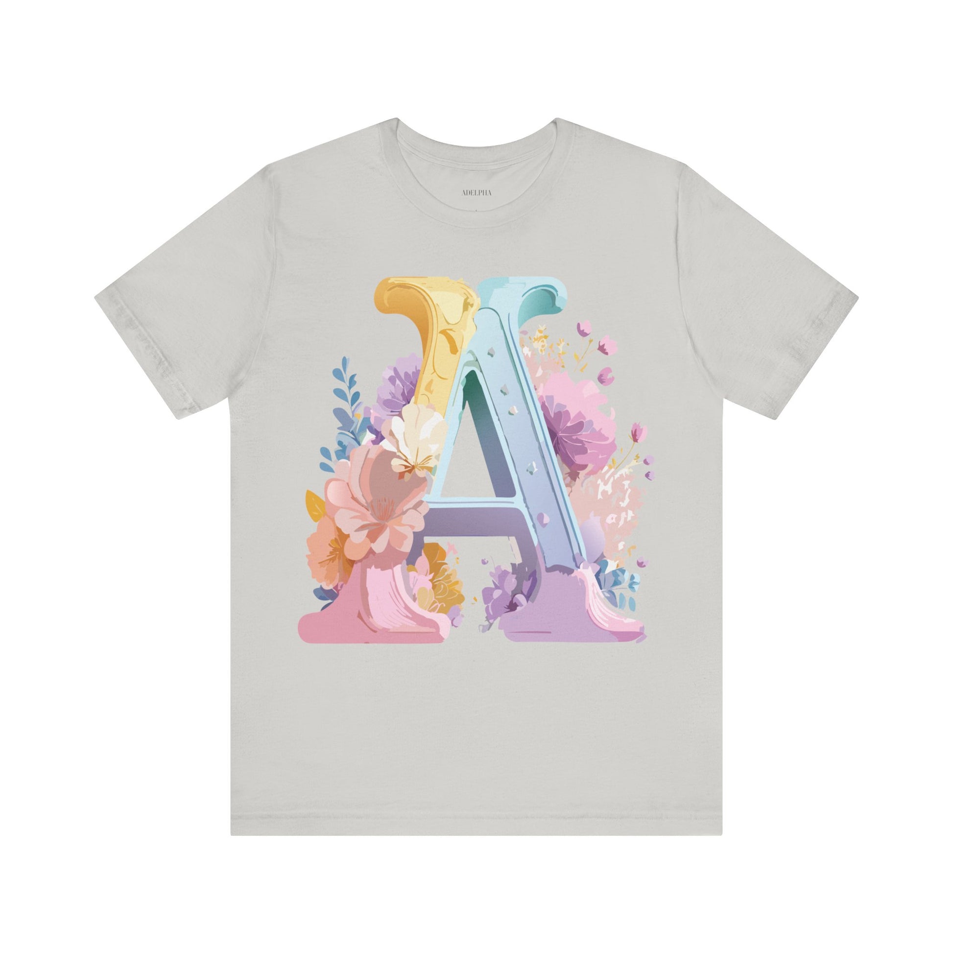 Natural Cotton Tee Shirt - Letters Collection - A Printify