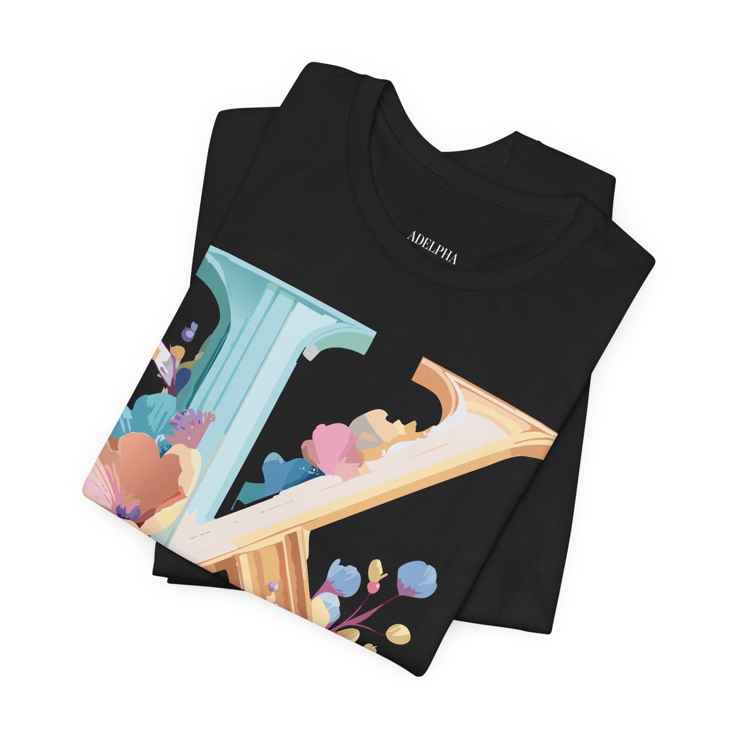 Natural Cotton Tee Shirt - Letters Collection - K Printify