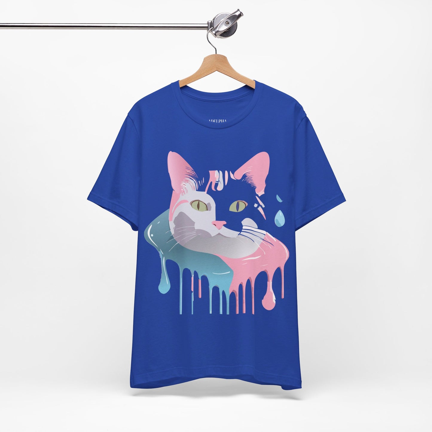 Natural Cotton Tee Shirt with Cat Printify