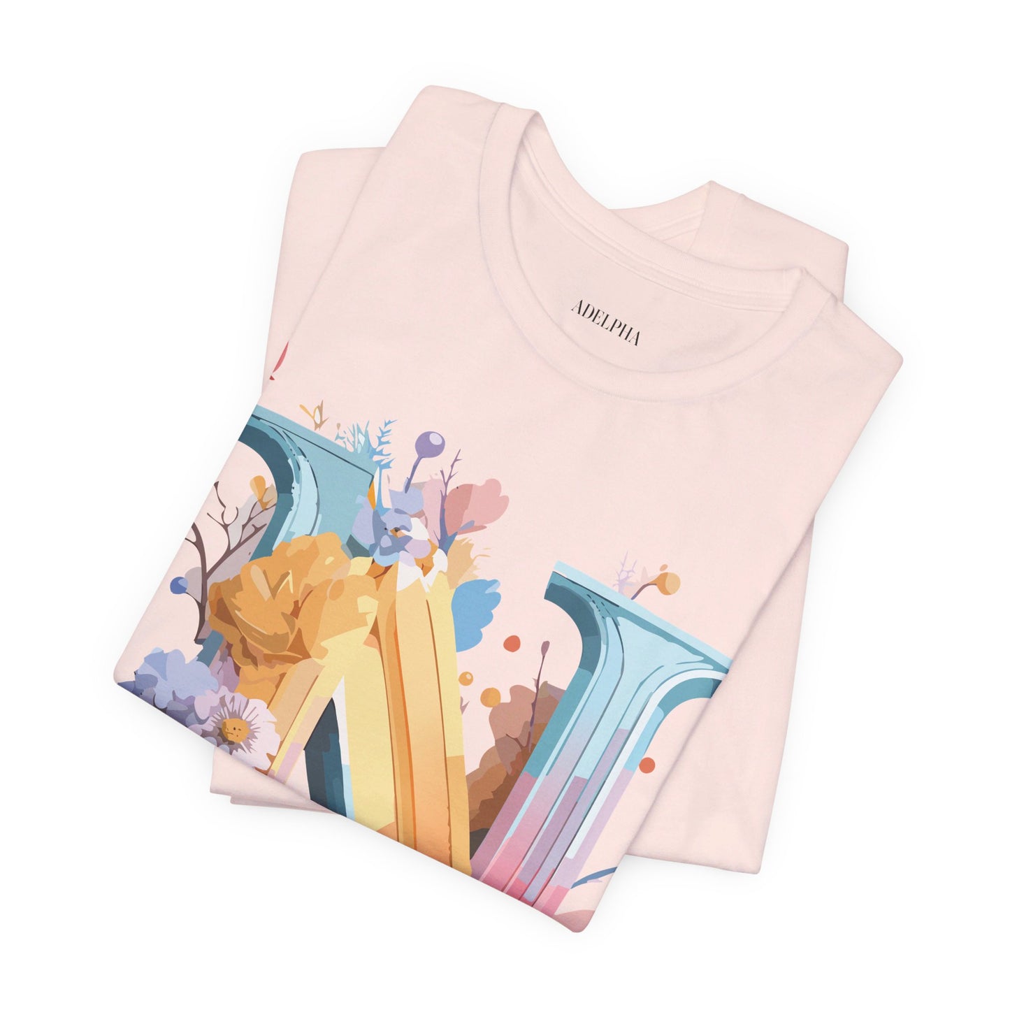 Natural Cotton Tee Shirt - Letters Collection - N Printify