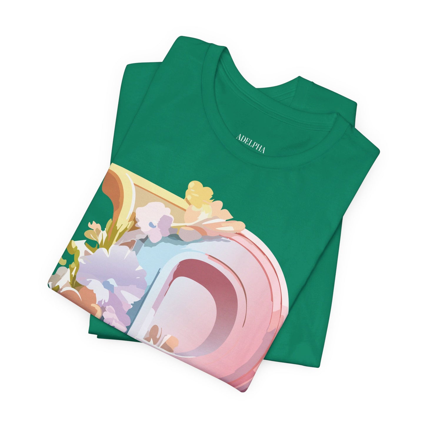 Natural Cotton Tee Shirt - Letters Collection - P Printify