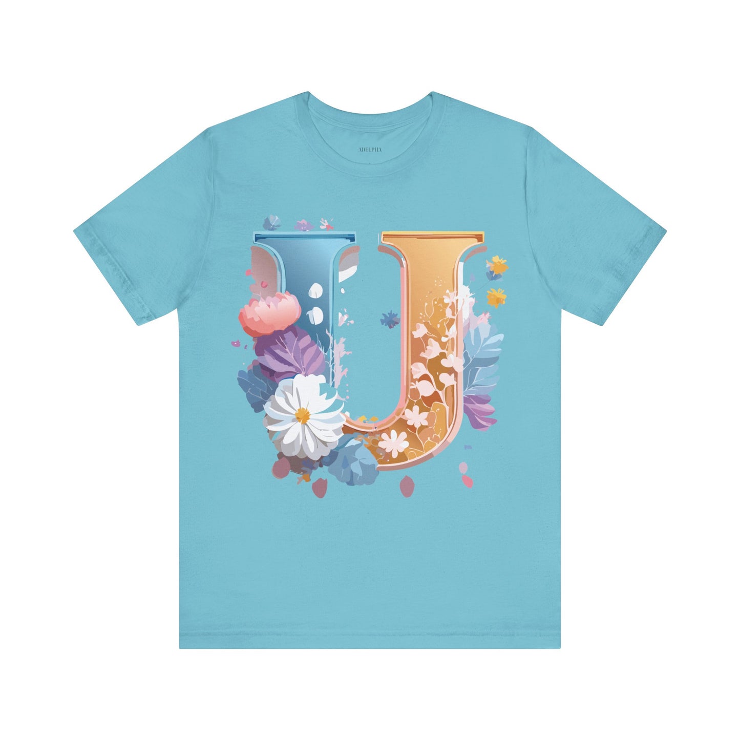 Natural Cotton Tee Shirt - Letters Collection - U Printify