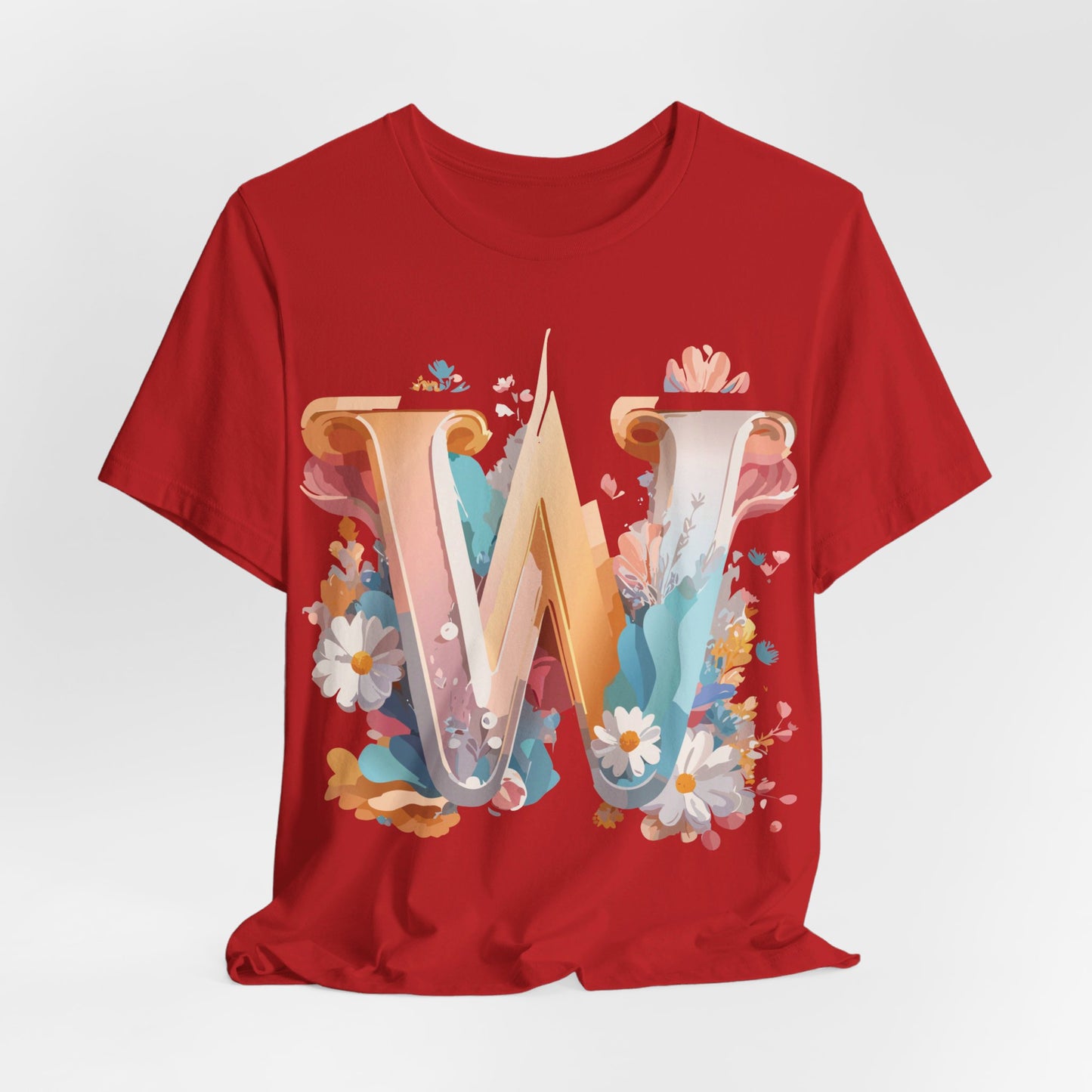 Natural Cotton Tee Shirt - Letters Collection - W Printify