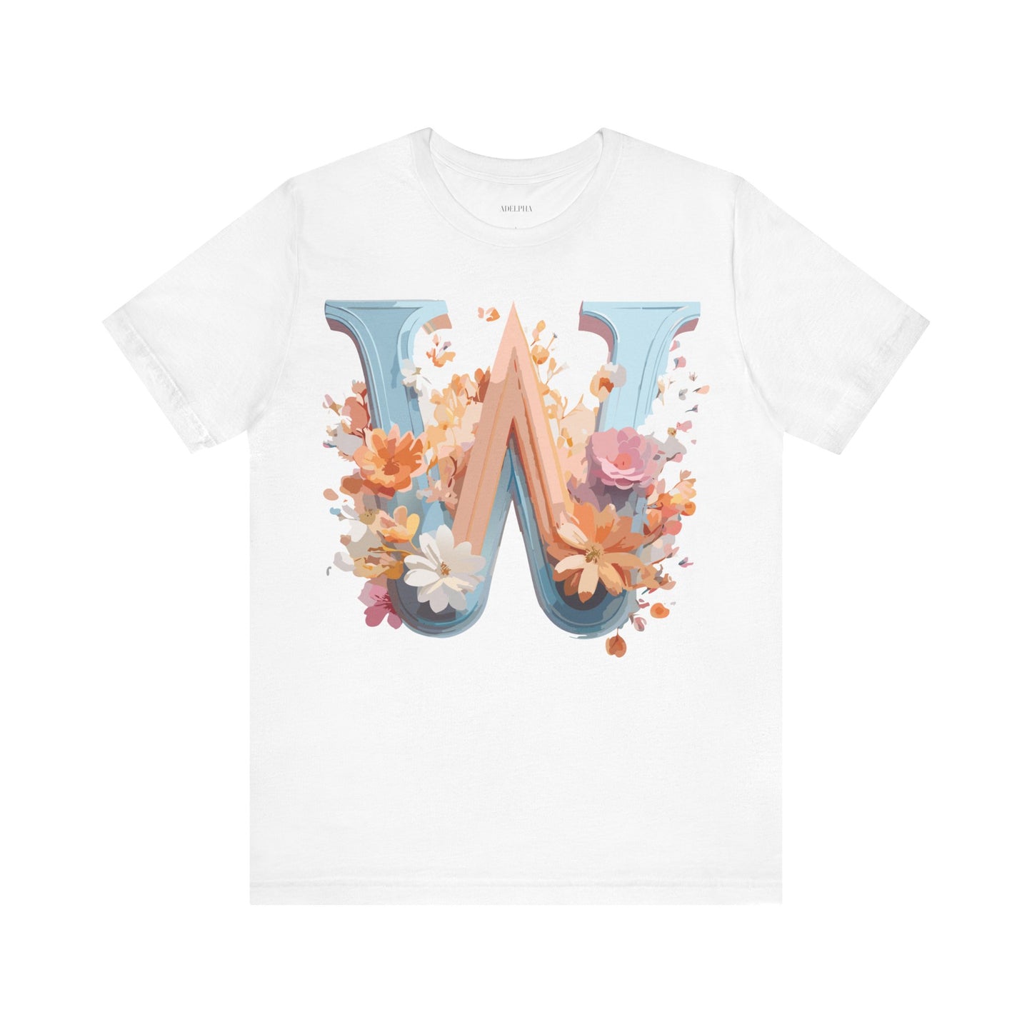 Natural Cotton Tee Shirt - Letters Collection - W Printify
