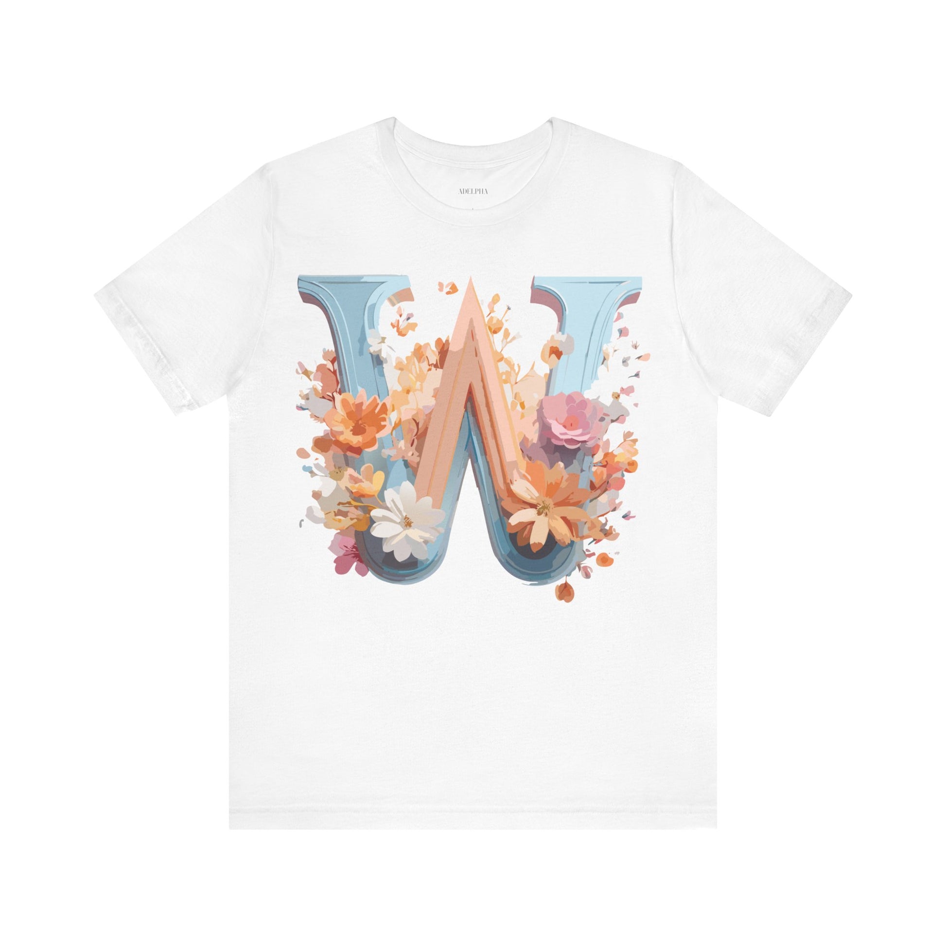 Natural Cotton Tee Shirt - Letters Collection - W Printify