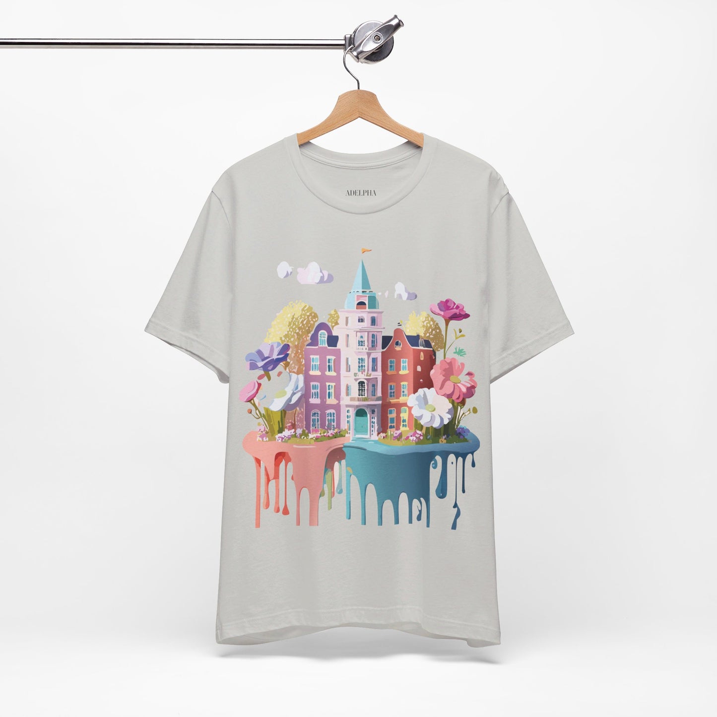 Natural Cotton Tee Shirt - Beautiful Places Collection - Amsterdam Printify
