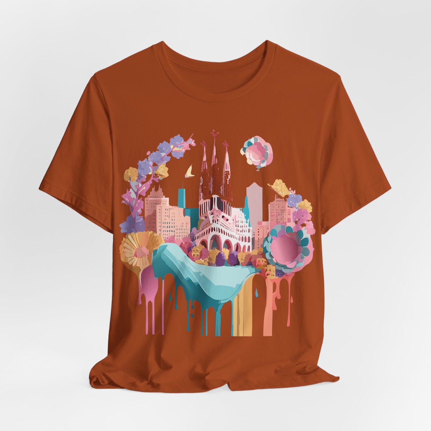 Tourist Shirt, Shirt with Barcelona - ADELPHA