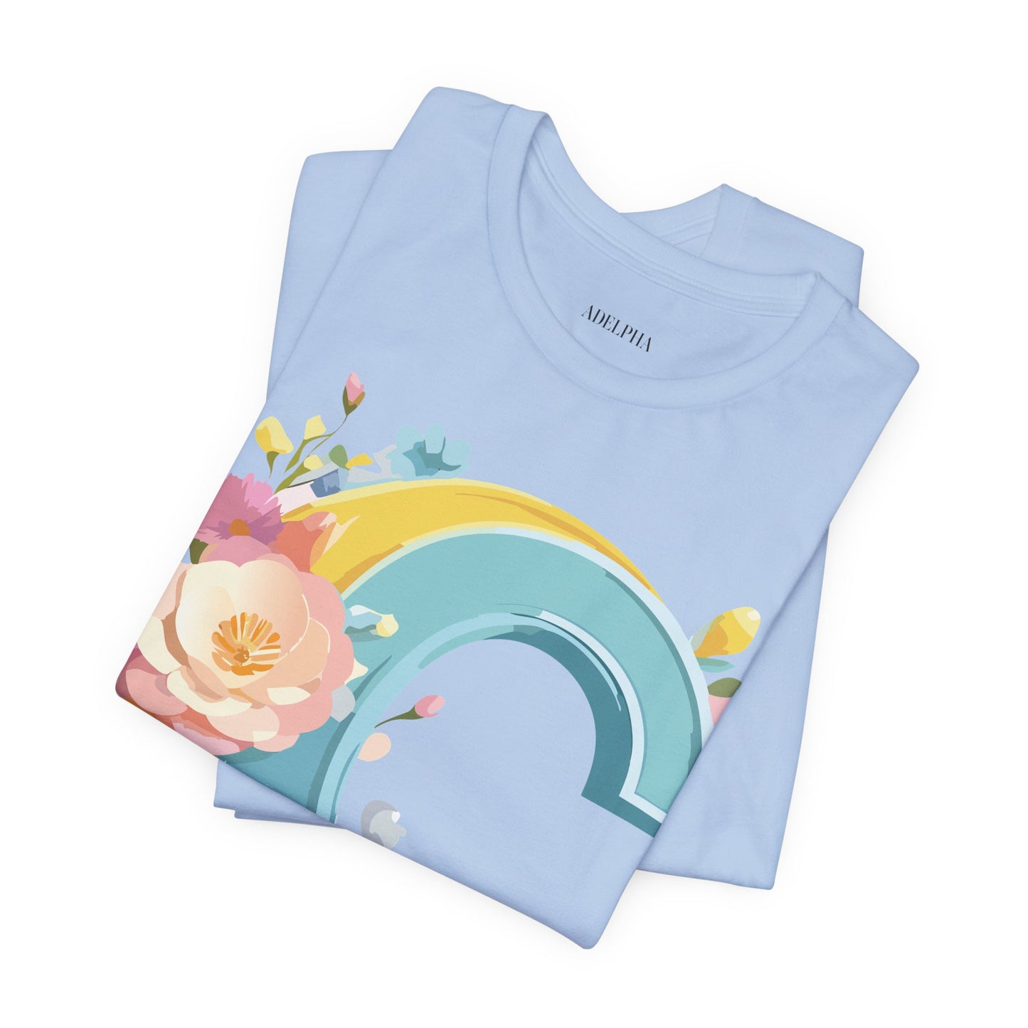 Natural Cotton Tee Shirt - Letters Collection - C Printify