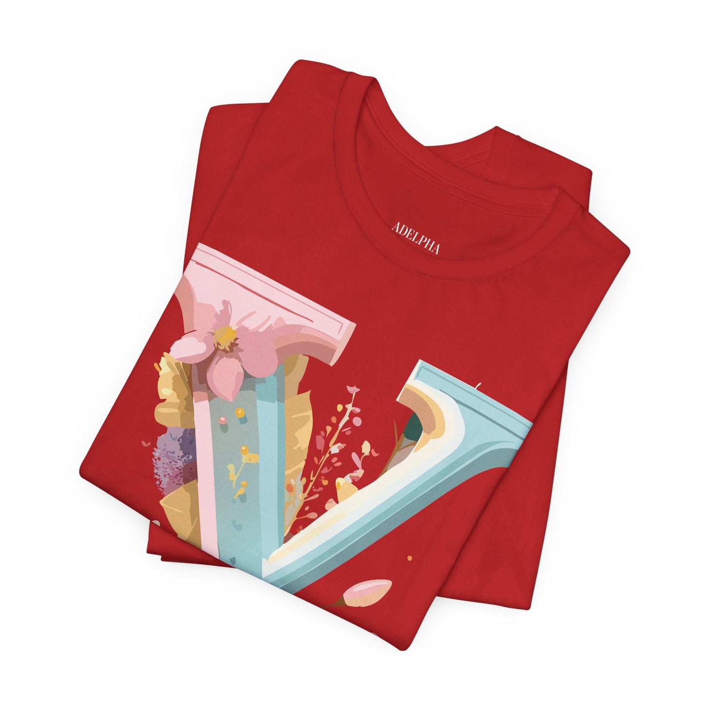 Natural Cotton Tee Shirt - Letters Collection - Y Printify