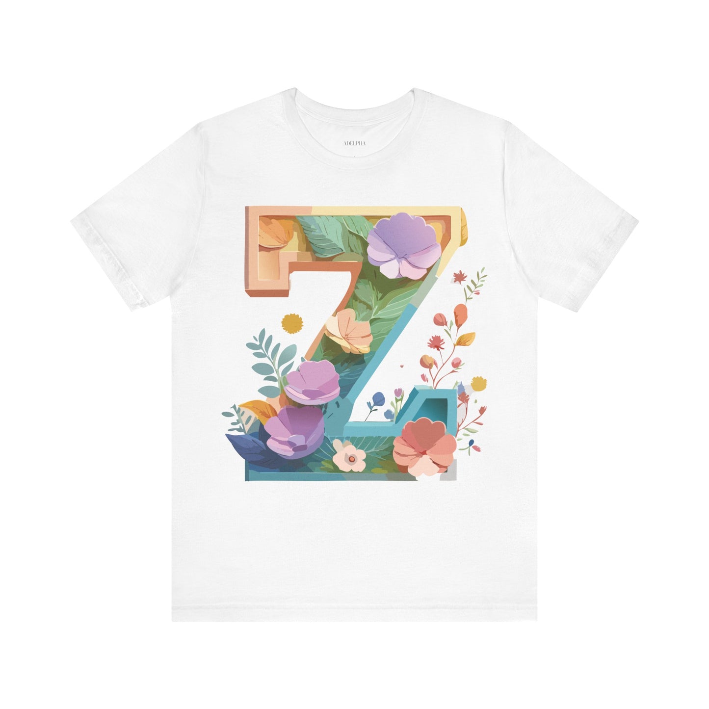 Natural Cotton Tee Shirt - Letters Collection - Z Printify