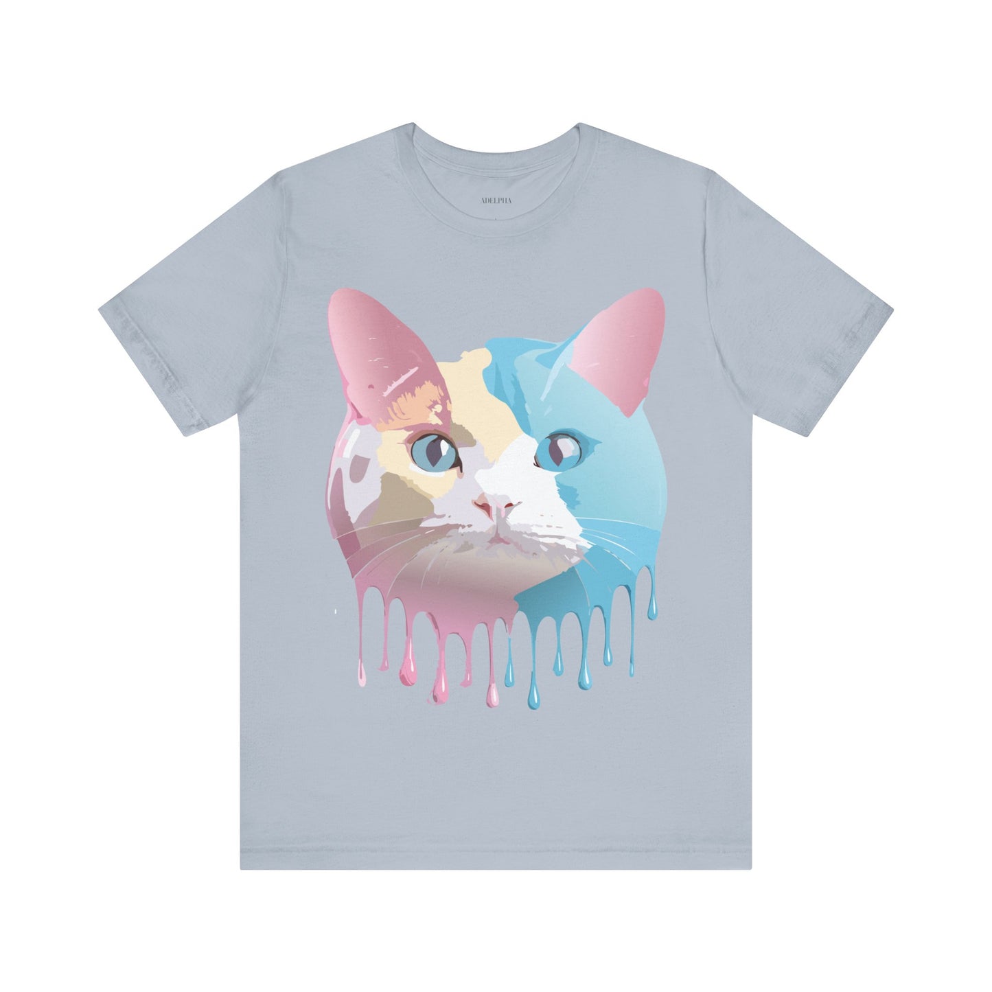 Natural Cotton Tee Shirt with Cat Printify