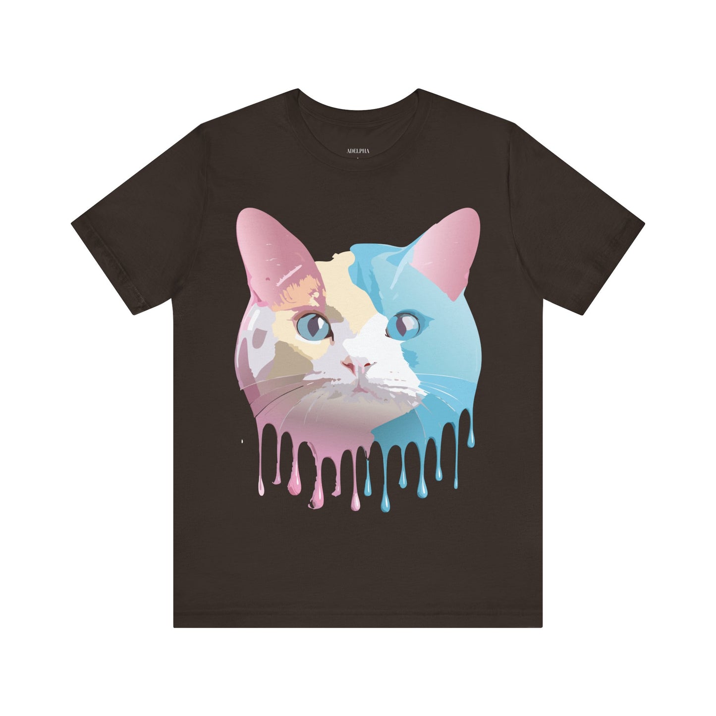 Natural Cotton Tee Shirt with Cat Printify