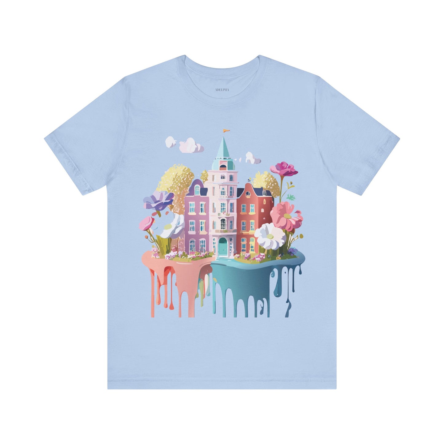 Natural Cotton Tee Shirt - Beautiful Places Collection - Amsterdam Printify