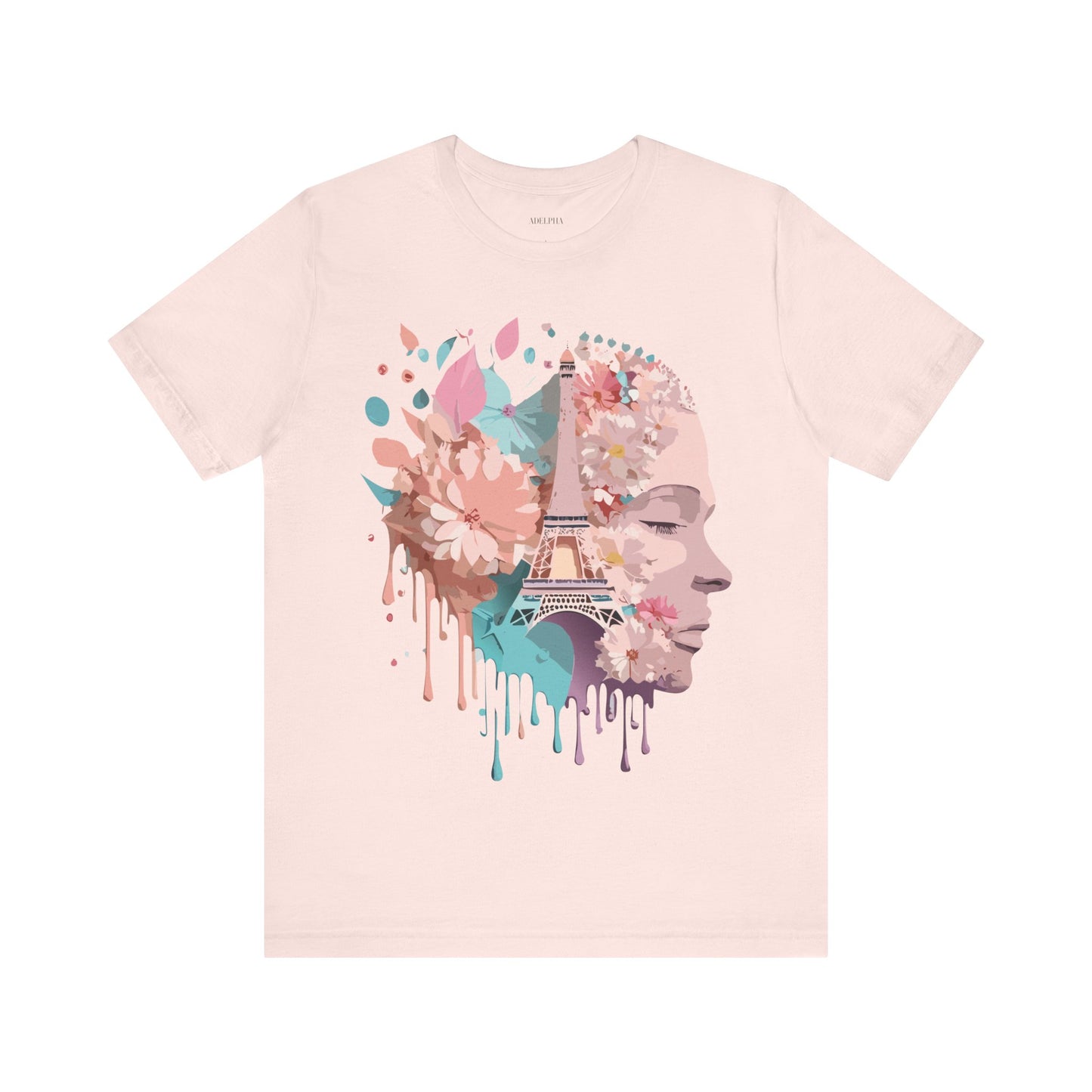 Natural Cotton Tee Shirt - Beautiful Places Collection - Paris Printify