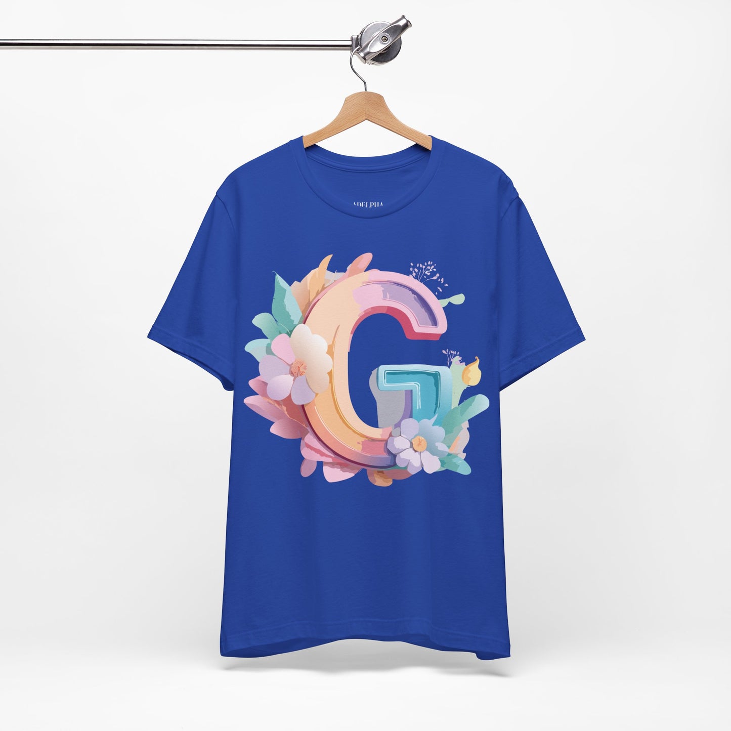 Natural Cotton Tee Shirt - Letters Collection - G Printify