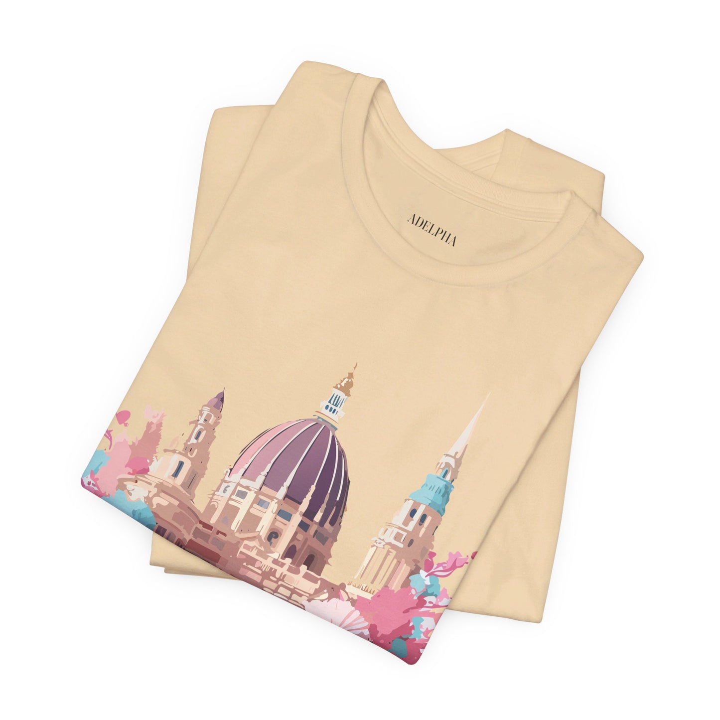 Natural Cotton Tee Shirt - Beautiful Places Collection - Vienna Printify