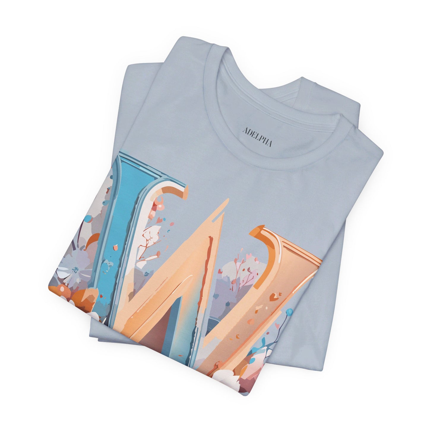 Natural Cotton Tee Shirt - Letters Collection - W Printify