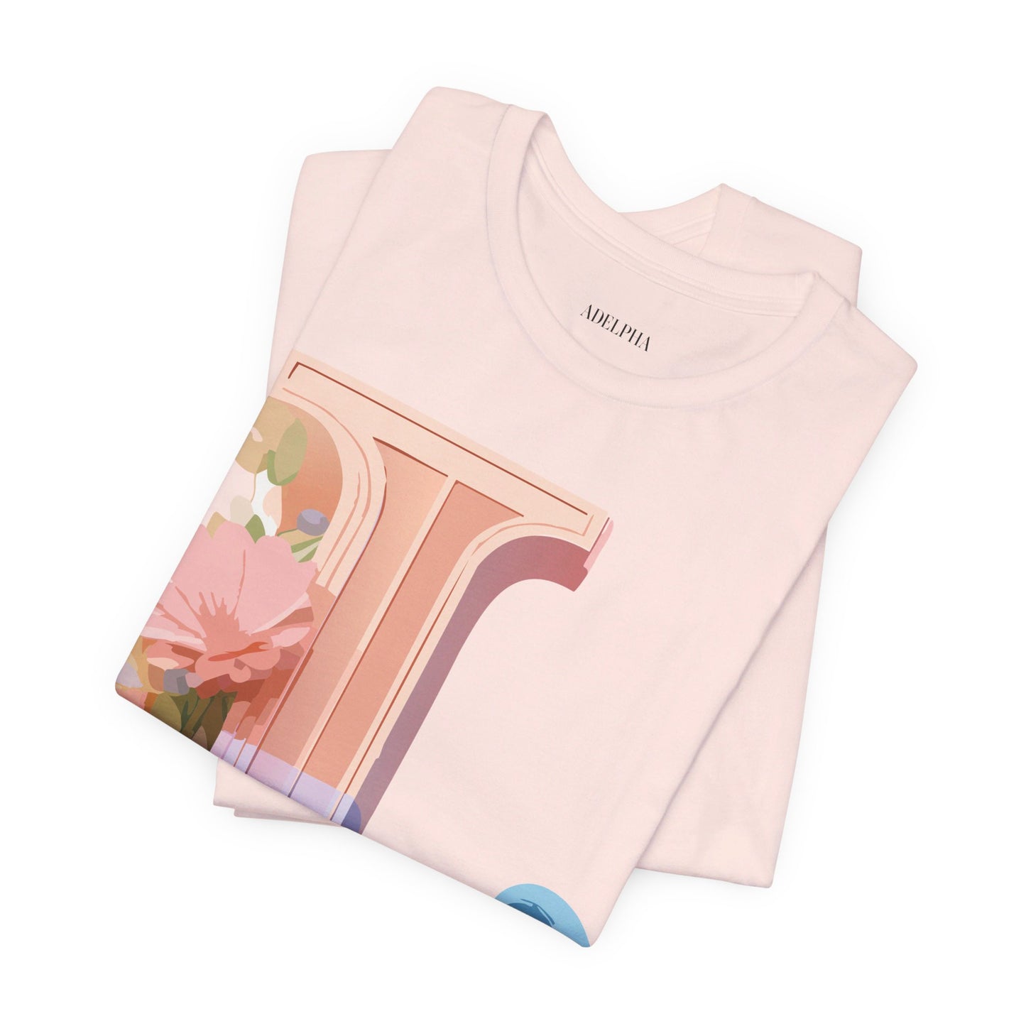 Natural Cotton Tee Shirt - Letters Collection - L Printify