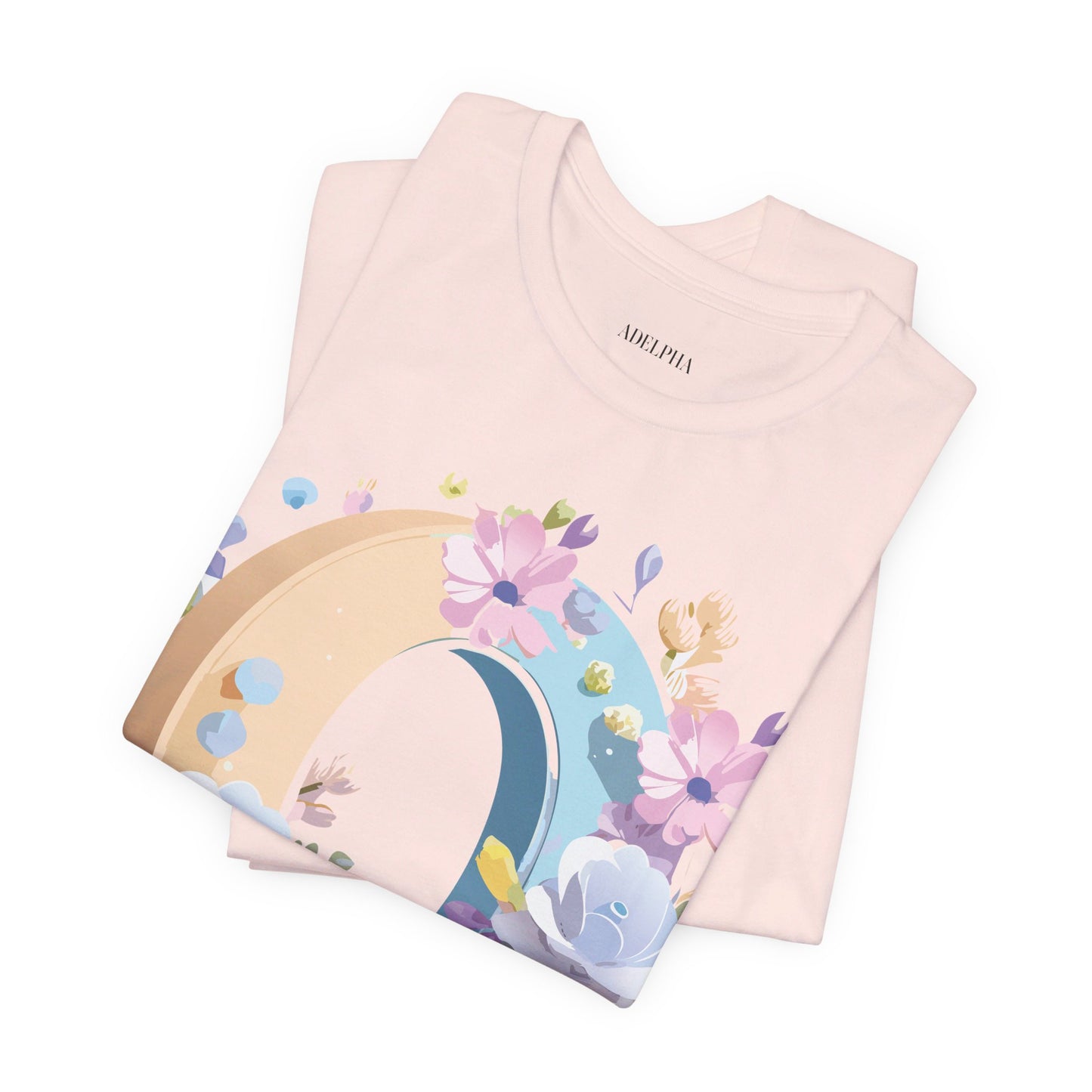 Natural Cotton Tee Shirt - Letters Collection - O Printify