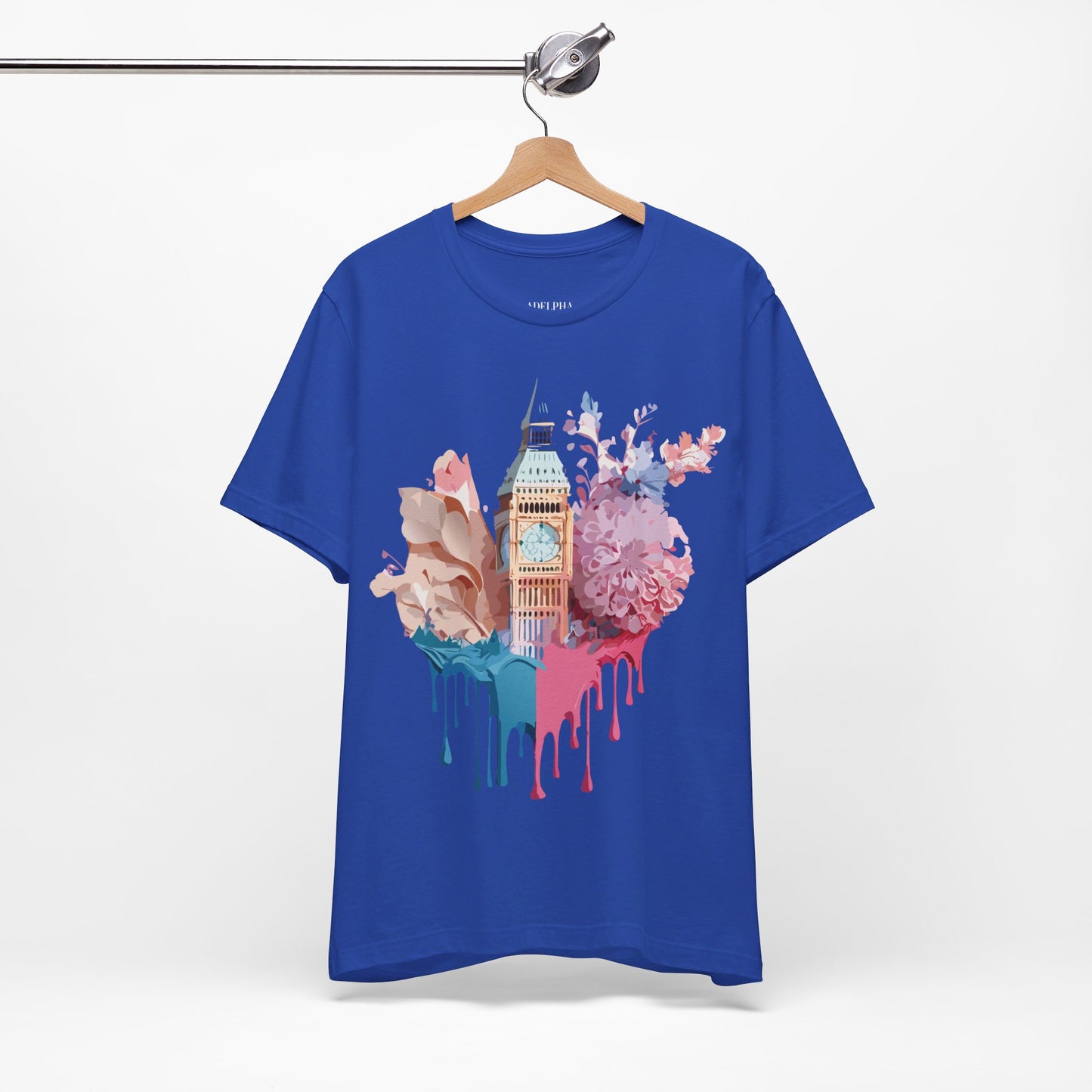 Natural Cotton Tee Shirt - Beautiful Places Collection - London Printify