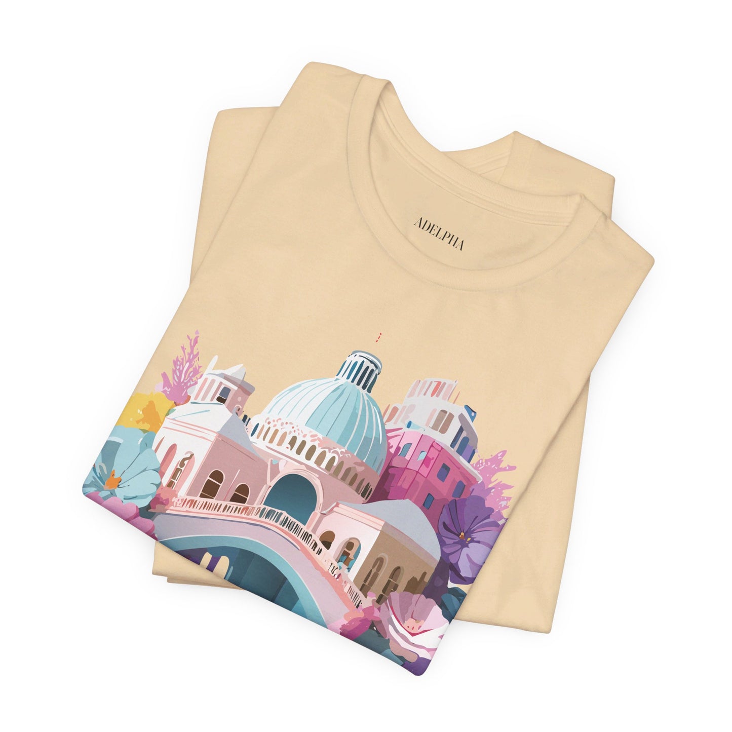 Natural Cotton Tee Shirt - Beautiful Places Collection - Venice Printify