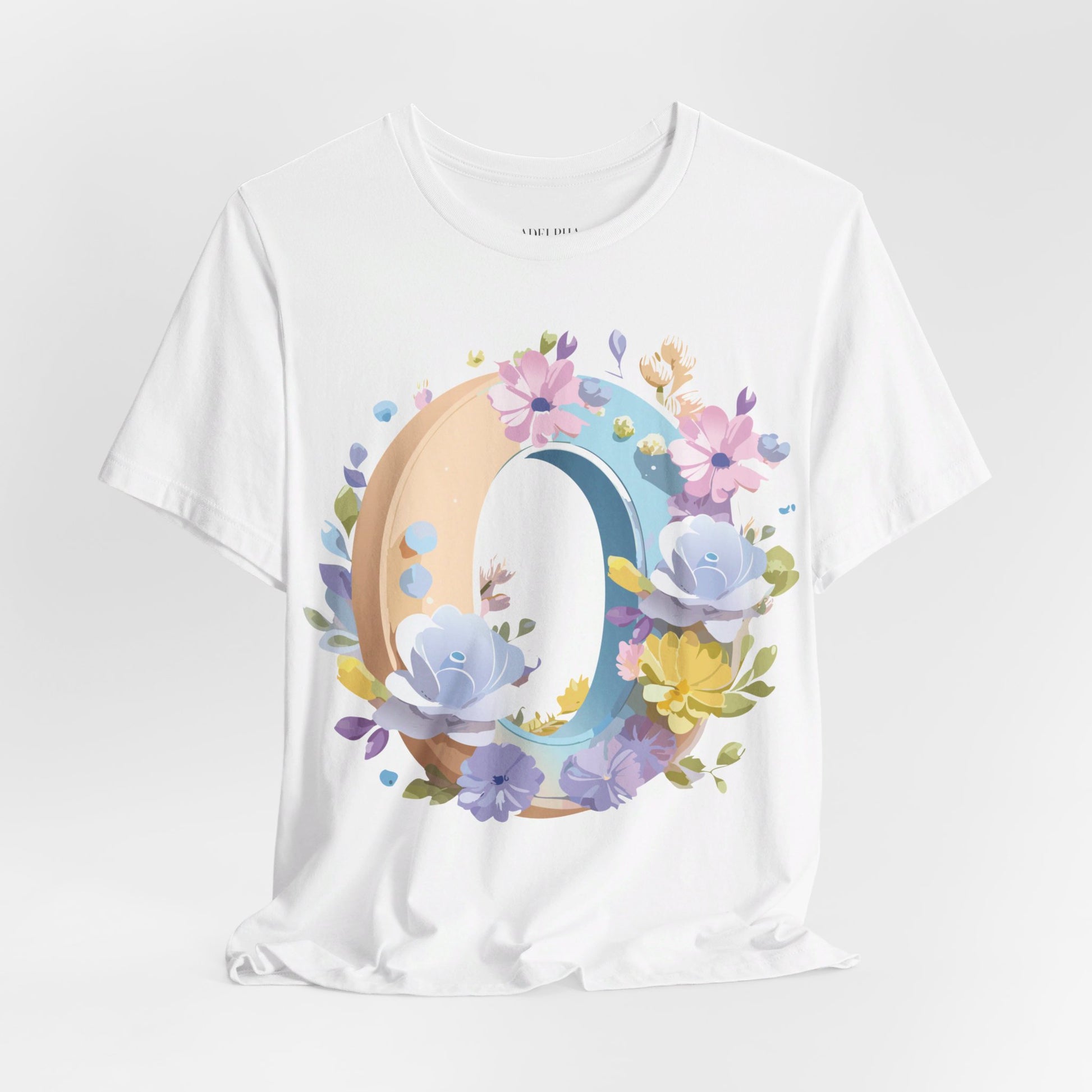 Natural Cotton Tee Shirt - Letters Collection - O Printify