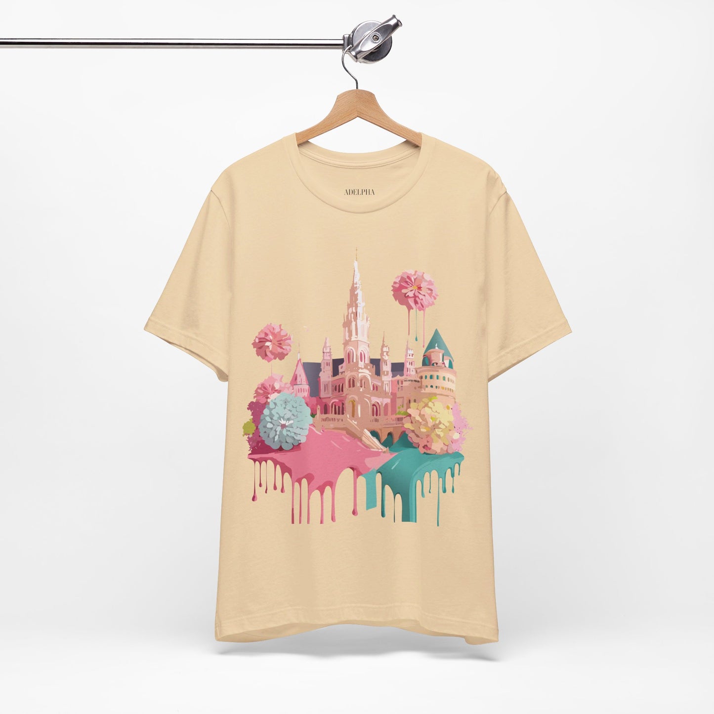 Natural Cotton Tee Shirt - Beautiful Places Collection - Vienna Printify