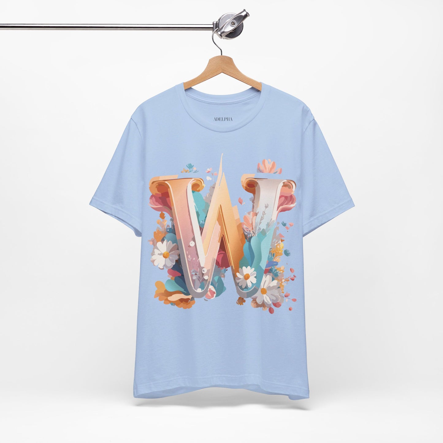 Natural Cotton Tee Shirt - Letters Collection - W Printify